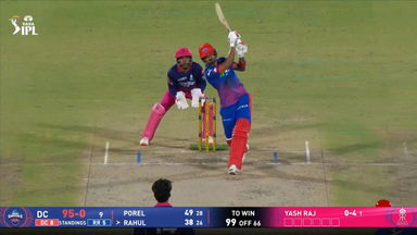IPL 2026 M62: DC vs RR - KL Rahul Six