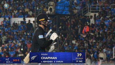 IND vs NZ 2026, 1st T20I: Mark Chapman Wicket