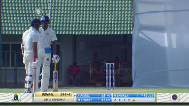 Abishek Porel's solid 68 versus Jharkhand