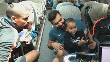 Chilling with Little Dhawan ft. Rohit & Rahane