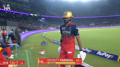 IPL 2026 M42: GT vs RCB - Devdutt Padikkal Wicket