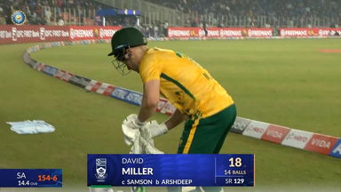 IND vs SA 2025, 5th T20I: David Miller Wicket