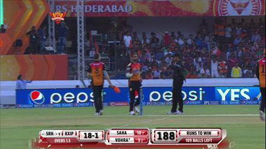 M39: SRH vs KXIP –  Manan Vohra Six