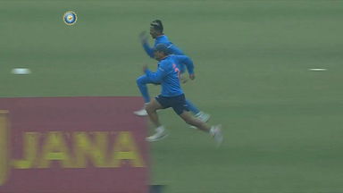 100-metre dash: MS Dhoni vs Hardik Pandya