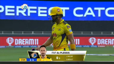 M30: CSK vs MI – Faf du Plessis Wicket