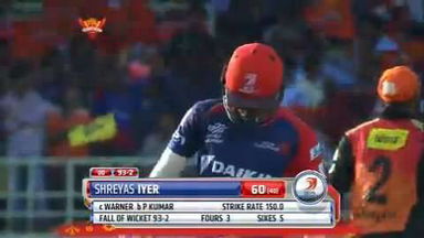 M13: SRH vs DD – Shreyas Iyer Wicket