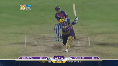 M30: RPS vs KKR – Robin Uthappa Six