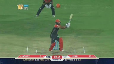 M1: SRH vs RCB – Kedar Jadhav Six