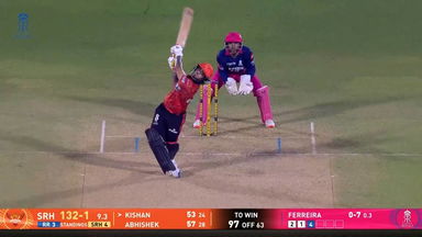 IPL 2026 M36: RR vs SRH - Ishan Kishan Six