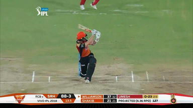 M39: SRH vs RCB – Kane Williamson Six