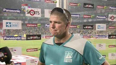CLT20 2013 M2: BRI vs T&T   –  Interview – James Hopes