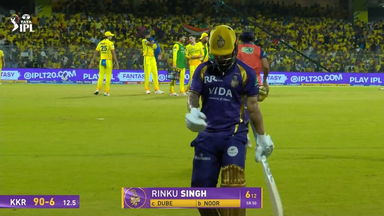 IPL 2026 M22: CSK vs KKR - Rinku Singh Wicket