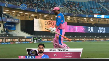 M43: RR vs RCB – Rahul Tewatia Wicket