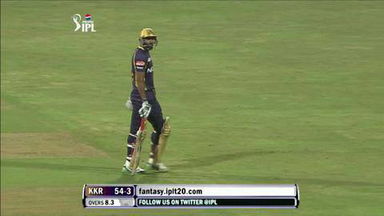 M53: MI vs KKR – Yusuf Pathan Wicket