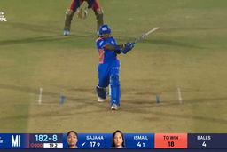 Six: Match 20, Mumbai Indians vs Royal Challengers Bengaluru, WPL 2025: Sajeevan Sajana Six