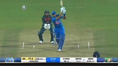 IND vs BAN 2019, 3rd T20I: Shreyas Iyer Six