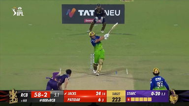 M36: KKR vs RCB – Will Jacks Six