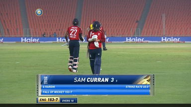 IND vs ENG 2021, 4th T20I :Sam Curran Wicket