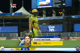 M34: DC vs CSK – Shane Watson Wicket