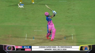 M12: CSK vs RR   – Manan Vohra Six