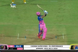 M12: CSK vs RR   – Manan Vohra Six