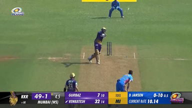 M22: MI vs KKR –  Venkatesh Iyer Six