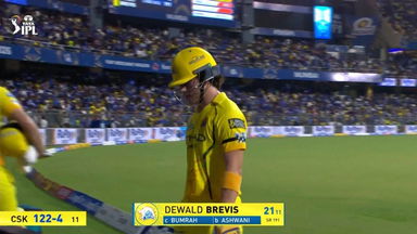 IPL 2026 M33: MI vs CSK - Dewald Brevis Wicket