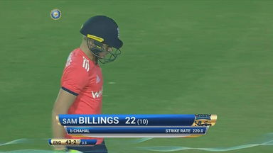 IND vs ENG 2017, 1st T20I : Sam Billings Wicket
