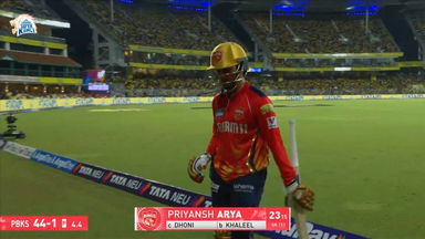 IPL 2025 M49: CSK vs PBKS - Priyansh Arya Wicket