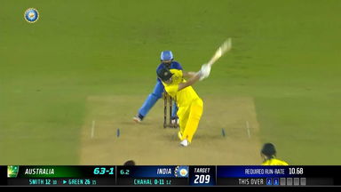 IND vs AUS 2022, 1ST T20I: Cameron Green Six