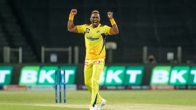 Dwayne Bravo's economical spell of 3/23