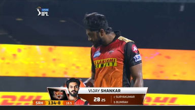 M09: MI vs SRH  –  Vijay Shankar Wicket