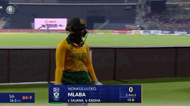 IND-W vs SA-W 2024, 3rd T20I: Nonkululeko Mlaba Wicket