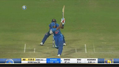 IND vs SL 2020, 2nd T20I: Shreyas Iyer Six
