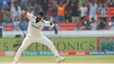 Jasprit Bumrah's hard-working Hyderabad spell of 4/41