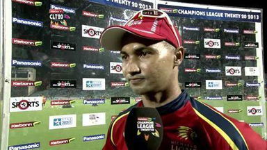 CLT20 2013 M14: LIO vs OT  –   Interview – Alviro Petersen