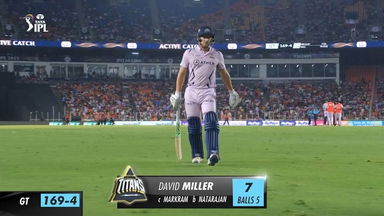 M62: GT vs SRH – David Miller Wicket