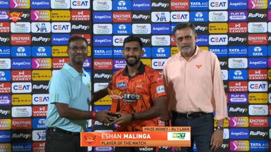 IPL 2026 M27: SRH vs CSK - Player of the Match - Eshan Malinga