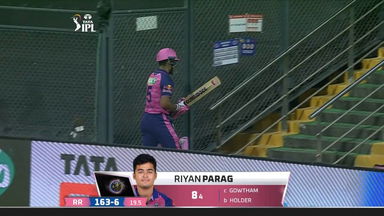 M20: RR vs LSG – Riyan Parag Wicket