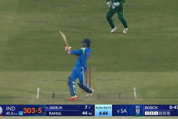 IND vs SA 2025, 1st ODI: Ravindra Jadeja Six
