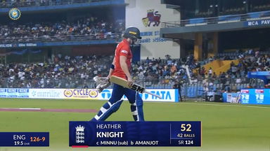 IND-W vs ENG-W 2023, 3RD T20I: Heather Knight Wicket
