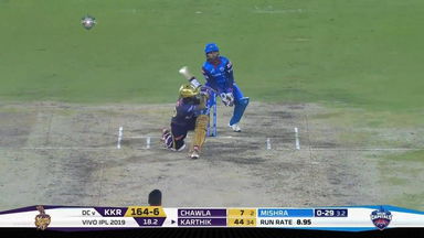 M10: DC vs KKR – Dinesh Karthik Six