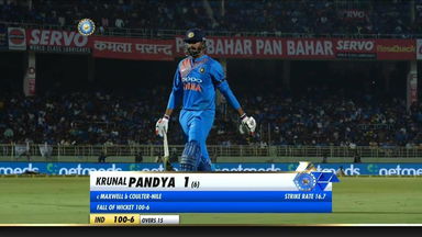 IND vs AUS 2019, 1st T20I: Krunal Pandya Wicket