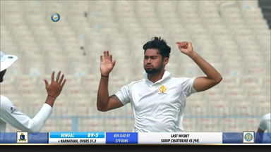 Ranji Trophy 2019-20: Bengal  vs Karnataka, SF2 - Fall of wickets, Bengal 2nd Innings