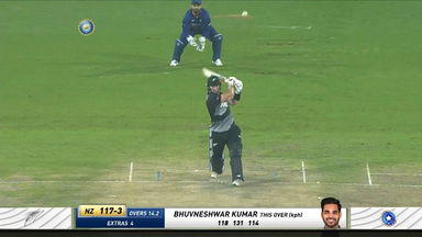 IND vs NZ 2021, 2ND T20I : Glenn Phillips Six
