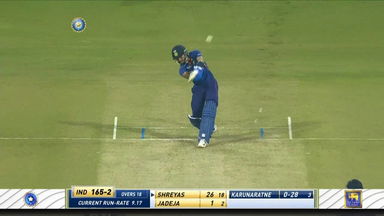 IND vs SL 2022, 1ST T20I: Shreyas Iyer Six