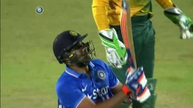 1ST T20I: IND vs SA – Rohit Sharma Six