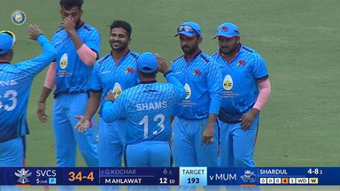 SMAT 2024, Services vs Mumbai: Fall of Wickets