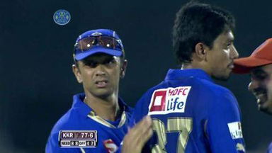 Match 7 RR vs KKR – Bhatia's Wicket