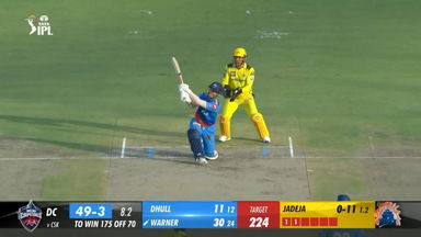 M67: DC vs CSK –  David Warner  Six